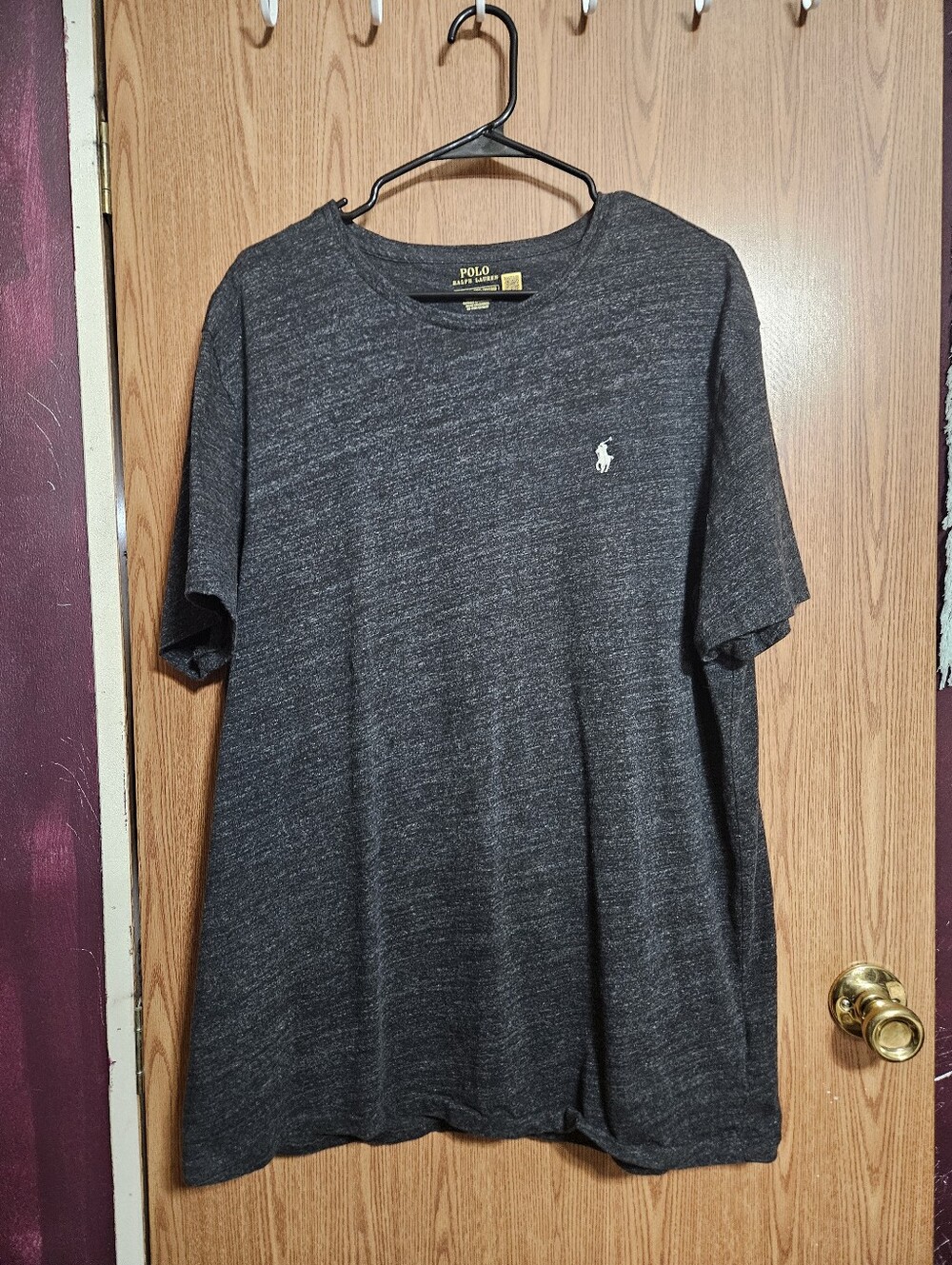 Polo Ralph Lauren Men's Crew Neck T-Shirt Heathered Black XXL Short Sleeve!